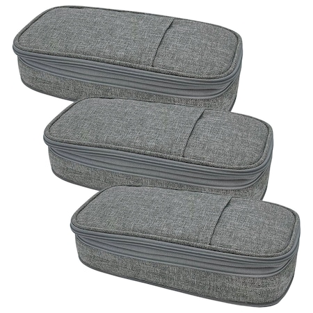 Teacher Created Resources Gray Pencil Case, 3PK TCR6121